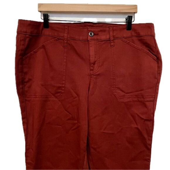 New Torrid Burnt Orange Crop Pants - See Measurements - Picture 2 of 5